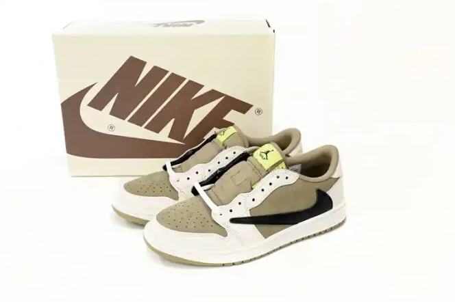 Cheap LUCY x Scott Golf Jordan 1 Low Travis Air FZ3124-200 0427